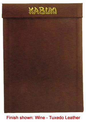 Magnetic menu board can be ordered in genuine leather.